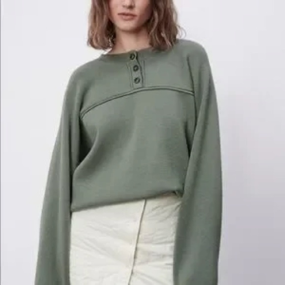 Zara Olive Sweater